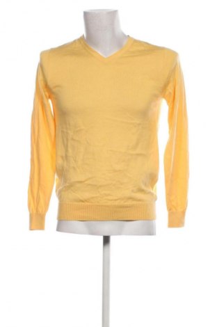 Ανδρικό πουλόβερ Dressmann, Μέγεθος S, Χρώμα Κίτρινο, Τιμή 12,62 €