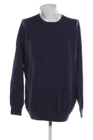 Ανδρικό πουλόβερ Dressmann, Μέγεθος 4XL, Χρώμα Μπλέ, Τιμή 35,72 €