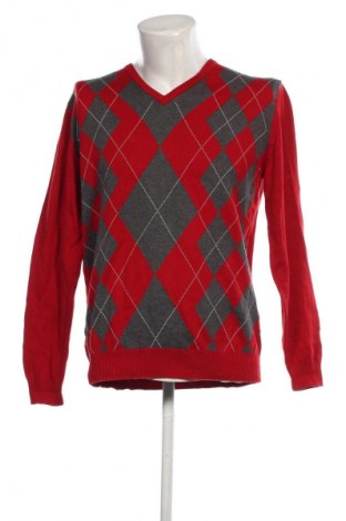 Ανδρικό πουλόβερ Dressmann, Μέγεθος L, Χρώμα Κόκκινο, Τιμή 13,67 €