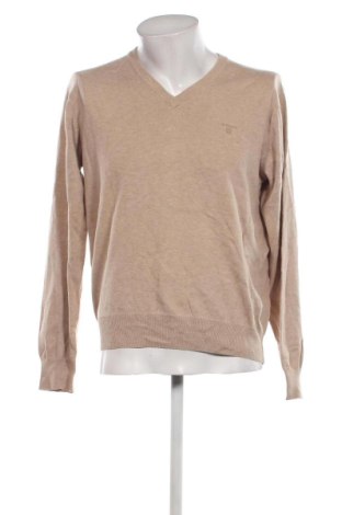 Мъжки пуловер Gant, Размер L, Цвят Бежов, Цена 96,00 лв.