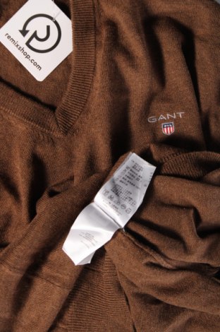 Мъжки пуловер Gant, Размер XL, Цвят Кафяв, Цена 96,00 лв.