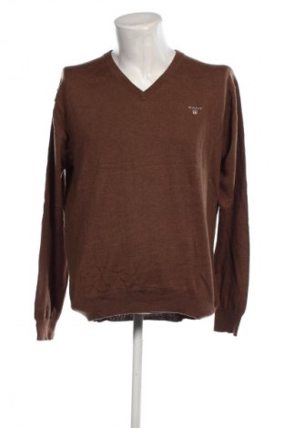 Мъжки пуловер Gant, Размер XL, Цвят Кафяв, Цена 96,00 лв.