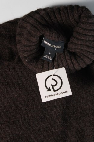 Мъжки пуловер H&M L.O.G.G., Размер L, Цвят Кафяв, Цена 18,85 лв.