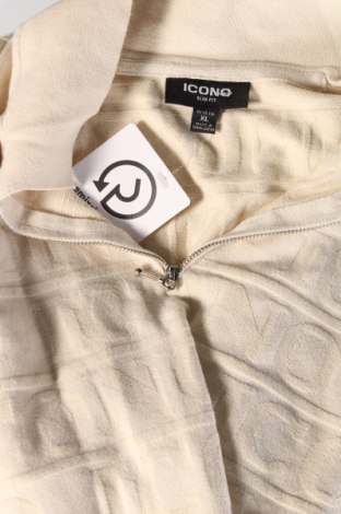 Ανδρικό πουλόβερ ICONO, Μέγεθος XL, Χρώμα Εκρού, Τιμή 9,87 €