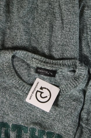 Мъжки пуловер Identic, Размер L, Цвят Зелен, Цена 18,85 лв.