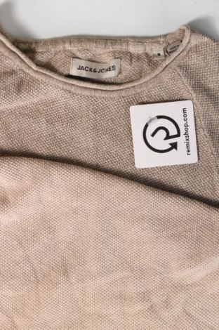 Herrenpullover Jack & Jones, Größe S, Farbe Beige, Preis 15,49 €