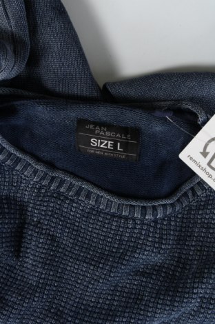 Ανδρικό πουλόβερ Jean Pascale, Μέγεθος L, Χρώμα Μπλέ, Τιμή 11,66 €