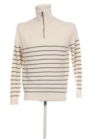Ανδρικό πουλόβερ Massimo Dutti, Μέγεθος L, Χρώμα Εκρού, Τιμή 38,35 €