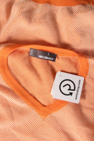 Мъжки пуловер Mey & Edlich, Размер L, Цвят Оранжев, Цена 62,00 лв.