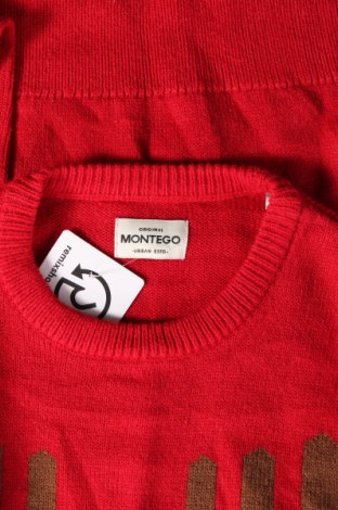 Herrenpullover Montego, Größe S, Farbe Rot, Preis 12,11 €