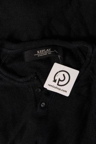 Ανδρικό πουλόβερ Replay, Μέγεθος M, Χρώμα Μαύρο, Τιμή 32,66 €