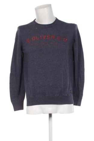 Ανδρικό πουλόβερ S.Oliver, Μέγεθος L, Χρώμα Μπλέ, Τιμή 13,67 €