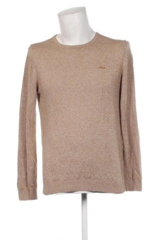 Мъжки пуловер S.Oliver, Размер M, Цвят Бежов, Цена 20,40 лв.