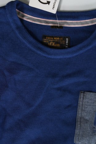 Pánský svetr  S.Oliver, Velikost L, Barva Modrá, Cena  352,00 Kč