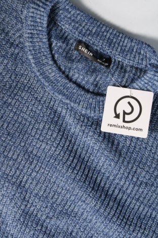 Ανδρικό πουλόβερ SHEIN, Μέγεθος L, Χρώμα Μπλέ, Τιμή 11,66 €