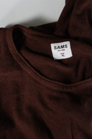 Мъжки пуловер Sams, Размер XL, Цвят Кафяв, Цена 18,85 лв.