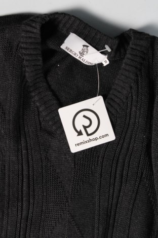 Ανδρικό πουλόβερ Sergio Maldini, Μέγεθος M, Χρώμα Μαύρο, Τιμή 8,97 €