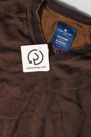 Ανδρικό πουλόβερ Tom Tailor, Μέγεθος L, Χρώμα Καφέ, Τιμή 13,04 €