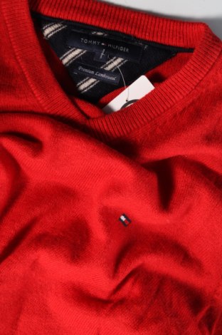 Мъжки пуловер Tommy Hilfiger, Размер S, Цвят Червен, Цена 66,75 лв.