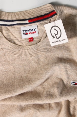 Herrenpullover Tommy Jeans, Größe XXL, Farbe Beige, Preis 104,99 €