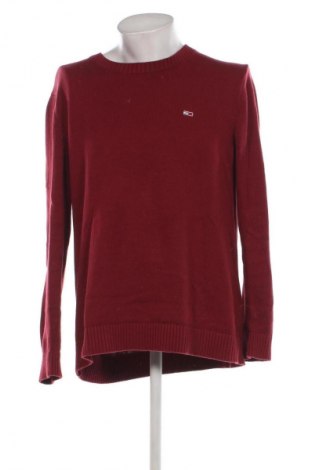 Męski sweter Tommy Jeans, Rozmiar XXL, Kolor Czerwony, Cena 168,99 zł