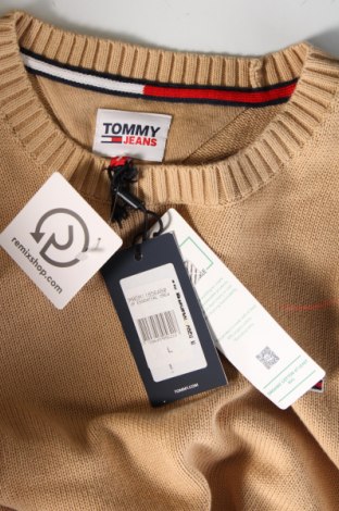 Ανδρικό πουλόβερ Tommy Jeans, Μέγεθος L, Χρώμα  Μπέζ, Τιμή 56,99 €