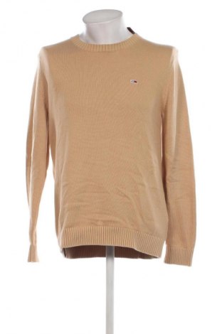 Herrenpullover Tommy Jeans, Größe L, Farbe Beige, Preis 82,99 €