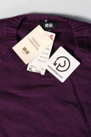 Ανδρικό πουλόβερ Uniqlo, Μέγεθος XL, Χρώμα Βιολετί, Τιμή 30,96 €