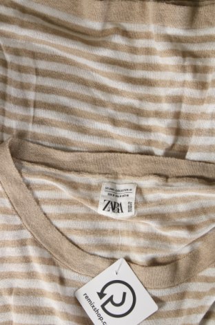 Мъжки пуловер Zara, Размер M, Цвят Бежов, Цена 18,24 лв.