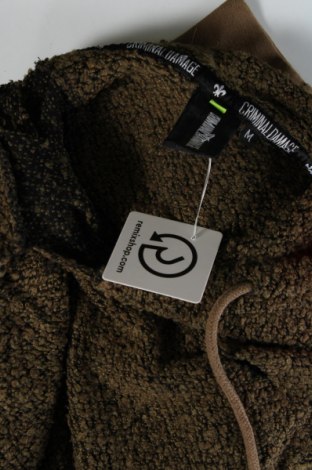 Herren Sweatshirt Criminal Damage, Größe M, Farbe Grün, Preis € 17,12