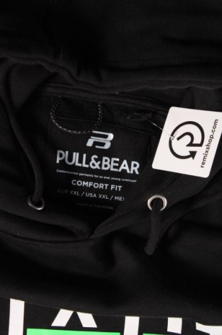 Ανδρικό φούτερ Pull&Bear, Μέγεθος XXL, Χρώμα Μαύρο, Τιμή 13,46 €