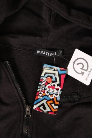 Herren Sweatshirt Whatlees, Größe XXL, Farbe Schwarz, Preis € 32,01
