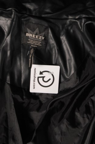 Ανδρικό δερμάτινο μπουφάν, Μέγεθος M, Χρώμα Μαύρο, Τιμή 30,31 €