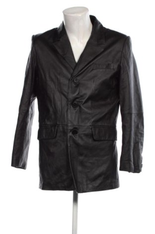 Pánska kožená bunda , Veľkosť M, Farba Čierna, Cena  57,64 €