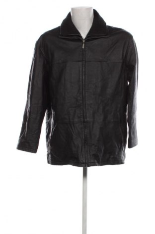 Ανδρικό δερμάτινο μπουφάν, Μέγεθος XL, Χρώμα Μαύρο, Τιμή 66,19 €