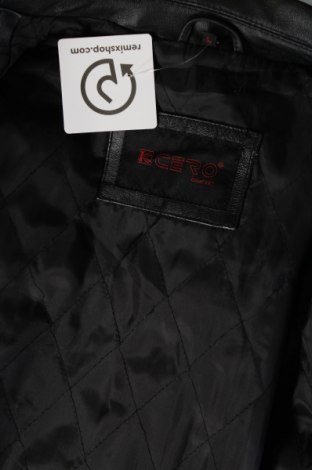 Ανδρικό δερμάτινο μπουφάν, Μέγεθος L, Χρώμα Μαύρο, Τιμή 66,19 €