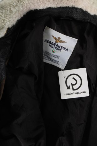 Pánska kožená bunda  Aeronautica Militare, Veľkosť S, Farba Čierna, Cena  101,04 €