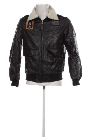 Pánska kožená bunda  Aeronautica Militare, Veľkosť S, Farba Čierna, Cena  101,04 €