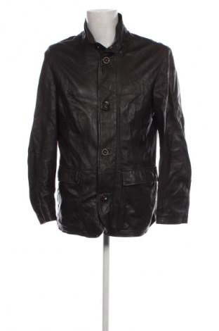 Ανδρικό δερμάτινο μπουφάν Armani Jeans, Μέγεθος XL, Χρώμα Μαύρο, Τιμή 372,37 €