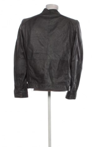 Ανδρικό δερμάτινο μπουφάν Emilio Adani, Μέγεθος XL, Χρώμα Γκρί, Τιμή 88,45 €