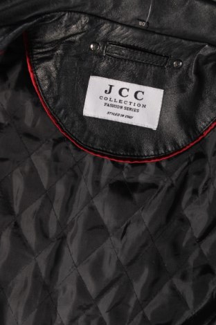 Ανδρικό δερμάτινο μπουφάν Jcc, Μέγεθος L, Χρώμα Μαύρο, Τιμή 66,19 €