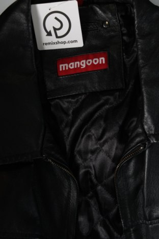 Geacă de piele pentru bărbati Mangoon, Mărime XL, Culoare Negru, Preț 351,97 Lei