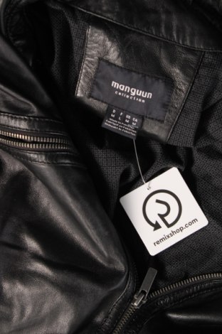 Pánska kožená bunda  Manguun, Veľkosť M, Farba Čierna, Cena  27,78 €