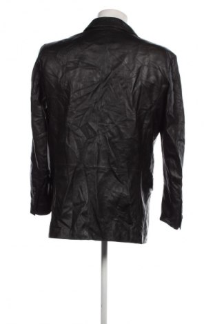 Ανδρικό δερμάτινο μπουφάν Pierre Cardin, Μέγεθος L, Χρώμα Μαύρο, Τιμή 76,88 €