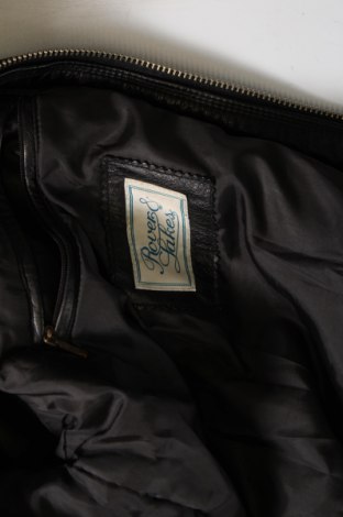 Ανδρικό δερμάτινο μπουφάν Rover&Lakes, Μέγεθος XL, Χρώμα Μαύρο, Τιμή 66,19 €