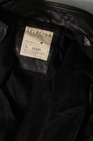 Pánská kožená bunda  Selected Homme, Velikost M, Barva Černá, Cena  1 499,00 Kč