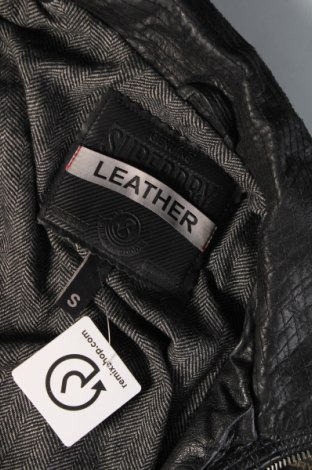 Pánska kožená bunda  Superdry, Veľkosť S, Farba Čierna, Cena  60,81 €
