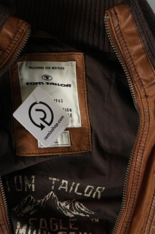 Pánská kožená bunda  Tom Tailor, Velikost M, Barva Hnědá, Cena  2 052,00 Kč