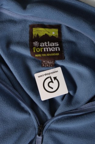 Ανδρική ζακέτα fleece Atlas For Men, Μέγεθος XL, Χρώμα Μπλέ, Τιμή 18,09 €