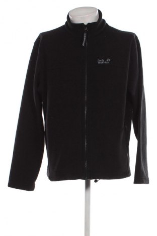 Ανδρική ζακέτα fleece Jack Wolfskin, Μέγεθος XL, Χρώμα Μαύρο, Τιμή 29,69 €